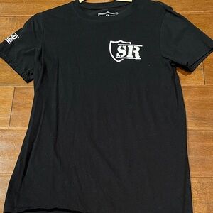 Logo Black Short Sleeve Tee - Women's Casual Top